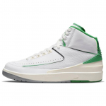 Air Jordan 2 Retro Lucky Green meeste tossud valge puri hele-terasest hall DR8884-103 41