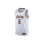 Nike NBA treeningtanktopp F&auml;nniversioon 20 - LA Lakers James Nr. 6 Meeste Toppe Valge CW3595-103 L