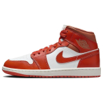 Air Jordan 1 Mid Cosmic Clay Naiste tossud Oranž Summit-Valge Merevaik-Pruun BQ6472-108 39