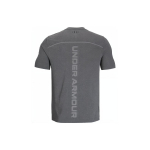 Under Armour Rush Vanish Elite Ameerika Vintage &uuml;mara kaelusega l&uuml;hikeste varrukatega T-s&auml;rk seljaprindiga Meeste topid Ninasarvikuhall 1382799-025 M