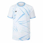 Under Armour Triibuline Spordi-Fitness &Uuml;mmarguse Kaelusega L&uuml;hikeste Varrukatega T-s&auml;rk Unisex Top Valge 25500523-100 S