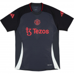 Adidas Manchester United 2024-25 Pehme, Mugav, Nahas&otilde;bralik L&uuml;hikeste Varrukatega Jalgpallis&auml;rk Unisex s&auml;rk IS8077 S