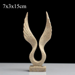 Euroopa kotka/ingli tiiva kuju skulptuur kujukeste vaik Dapengi laialivalguv kollektsioon miniatuur telerikapi kodukaunistamiseks