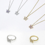 KINDABABY kuubikujuline liblikakaelakee / s&otilde;rmus ring_gold