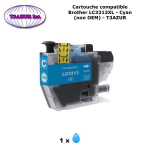 Cartouche compatible Brother LC3213XL pour Brother DCP J772DW, J774DW, MFC J890DW, J895DW Cyan imprimante - T3AZUR