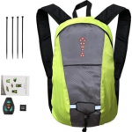 15L jalgrattakott, LED-valgustusega seljakott, jalgratturi vest helkur suunatuledega, USB-laetav, jooksmiseks ja jalgrattas&otilde;iduks roheline