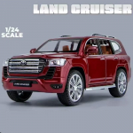 LYZRC Uus 1:24 Toyota LAND CRUISER LC300 Prado linnamaastur sulamist automudel survevalu metallist m&auml;nguasi maastikus&otilde;idukid automudeli simulatsioon lastele kingitus punane