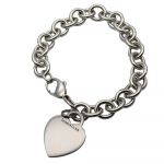 Used TIFFANY&Co. bracelet Return to Heart tag Silver925 34.6g Silver plate