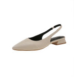 Moodsad naiste naturaalsest nahast terava ninaga rihmikuga slip-on korterid sandaalid pehmed mugavad vabaaja naiste suvised igap&auml;evased jalatsid kingad 39 beige