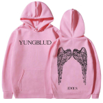 Yungblud IDOLS Tiibade Albumituur 2025 Hupparid Mehed Naised Vintage Mood Kapuutsiga Dressipluusid Hip Hop &Uuml;legabariidilised Pulloverid Streetwear S pink