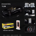1:24 Legeerterasest Tesla Sportauto Mudel Valatud Metallist M&auml;nguauto Kabriolettm&auml;nguasi Laadimispuldiga Poiste Kingitus Kollektiivne Kodukaunistus Kogumisornamendid must