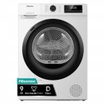 S&egrave;che-linge - Hisense - DHQE900UWDC - Capacit&eacute; 9 kg - 590x595x845 mm - 44 kg - &Eacute;conomie d'&eacute;nergie