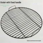 Jingyuheng 100CM Paks Roostevabast Terasest BBQ Grillrest K&auml;epidemega