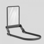 K&otilde;rglahutusega luup LED-iga lugemiseks, multifunktsionaalne, kaelas riputatav, k&auml;eshoitav, lauapealne, laetav must