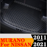 Auto pagasiruumi matt veekindel Autoosad, tagapagasiruumi vaibad k&otilde;rgel k&uuml;ljel, tagumine pakiruumi padjakate NISSAN Murano jaoks Brown