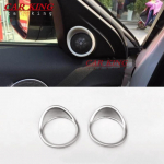 For Land Rover Range Rover Evoque 2012- Car interior A-pillar Speaker horn ring cover trim ABS Matte Car Styling Accessories