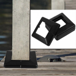 4 tk Plastikust sammaste kate postide &uuml;mbris aluse viimistlus ruudukujuliste torude teki sammaste PVC v&auml;list postide veranda kate teki &uuml;mbris kaitse 14.50X14.50X3.00CM
