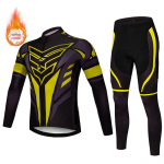 Bike Man Cycling Bib Jersey Pro Team 2024 Termal fliisist kost&uuml;&uuml;m Meeste rattar&otilde;ivad Talvine Thermal Mtb Pants maanteevorm S