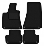 Dywaniki samochodowe welurowe czarne do: Maserati Ghibli III sedan (2015-)