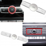 3 tk/komplekt Mercedes Benz AB CLA GLA klass W176 W246 C117 X156 auto helitugevus ON nupud kaanekleebised trimmi B Model Silver