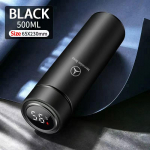 500ML Portable Stainless Steel Water Bottle For Mercedes benz A B G Class AMG W203 W205 W210 W211 W212 W221 Water Cup Travel Mug sinine