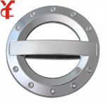 ABS Fuel Cap Gas Tank Cover Chrome Car Exterior Parts Accessories For Hyundai Santafe Santa fe 2008 2009 2010 2011 2012 CHROME