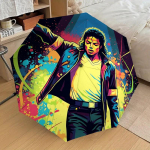 1 tk Michael Jackson Tantsuikoon Automaatselt Kokkupandav Vihmavari, Kaasaskantav Kokkupleitav Disain, Vabaaja V&auml;litingimuste Aksessuaar L1127120