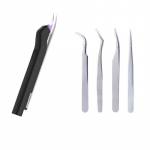 HHO-Ripsmetangid LED-valgusega Pikenduslamp UV-valgus Kaasaskantav Ripsmeliim Valgus Tangidel Ripsmepikendus lilla