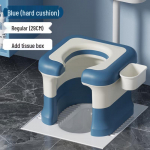 Portable Adult Squat to Sit Toilet Converter Chair