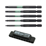 VESSEL Torx kruvikeeraja otsikute komplekt, 5-osaline (koos hoidjaga), SS16T-5PSA