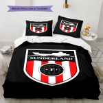 Sunderland AFC Muster Voodipesu, Tekikomplekt Tekikate Padjap&uuml;&uuml;r Kodu S&uuml;nnip&auml;evakingitus (1 * tekikott + 2 * padjap&uuml;&uuml;ri, ilma s&uuml;damikuta) 135x200cm white