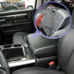 Dodge Ram 1500 2500 3500 2013-2018 Must Keskkonsooli K&auml;etoe Kasti Asenduslukk Riiv Konks 5RQ83TX7AC