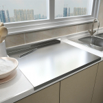 Roostevabast terasest l&otilde;ikelaud huultega Kodu pitsatoidu l&otilde;ikelaud kondiitritoodete k&uuml;psetuslaud T&ouml;&ouml;pinna kaitsja k&ouml;&ouml;gividin