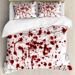&Otilde;udusunen&auml;gude tekikottide komplekt Veripritsmed Grunge stiilis Veriplekk &Otilde;udus Hirmutav Zombi Halloweeni teemaline tr&uuml;kk Dekoratiivne 3 tk EU Single(135*200cm)3pcs