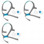 3X Peakateus Airfit F20 jaoks, Asendus CPAP-maski peakatte rihm klambritega CPAP-tarvikud Airfit/Airtouch F20 jaoks hall v&auml;rv
