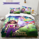 &Uuml;kssarviku Akadeemia Muster Voodipesu Tekikott Padjap&uuml;&uuml;r Kodu Dekoratsioon Kingitus (1 * tekikott + 2 * padjap&uuml;&uuml;r, ilma t&auml;idiseta) 220x240cm