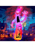 JOYFY 12 jalga suur kummitus Halloweeni t&auml;ispuhutavad v&auml;likaunistused v&auml;rvilise vilkuva leegivalgustiga aeda/kodu/p&uuml;hadeks/peoks