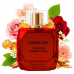CHOGAN TASNEEM GOLDEN OUD Parf&uuml;&uuml;miekstrakt &ndash; Magus lilleline ja ambraline l&otilde;hn roosilaadse pat&scaron;uli ja s&uuml;gava puiduse p&otilde;hjaga | 100ML