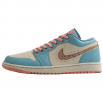 Jordan Air Jordan 1 Madalad Vintage Korvpallijalatsid Unisex Beež Sinine Roosa IM8120-464 44.5