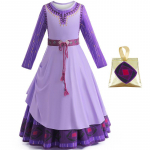 Uus t&uuml;drukute kleit Cosplay T&auml;ht Soov Soov Asha Sama kleit Kleit Lapsed Pikkade varrukatega kleit 100cm