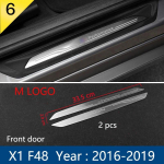 BMW X5 X6 E84 E90 F15 F16 F20 F30 G05 F34 F25 Autotarvikud Uksepaksu kriimukaitsed Kaitsekatted Roostevabast terasest kleebis X1 2016-2018