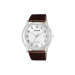 CITIZEN Ecology Drive Collection valgusj&otilde;ul t&ouml;&ouml;tava kvartsmehhanismiga lehmanahast rihmaga meeste k&auml;ekell AW1211-12A Umber Strap