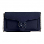 Coach Tabby 21 Logo Klapiga Krokodillinahast Sidur K&auml;e-&Otilde;la Crossbody Kott V&auml;ike Naiste kotid Tume-Sinine CJ350-LHSMU Basic Set (Bag+Dust Bag)
