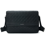 Calvin Klein Logo Monogram Reljeefne Crossbody Kott Meeste &Otilde;lakott Ruumi-Must 4D3318G-UB1 Basic Set (Bag)