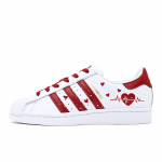 Adidas Originals SUPERSTAR libisemiskindlad kulumiskindlad madalad rulaketsid Unisex Valge Punane EG4958(Team271-) 40