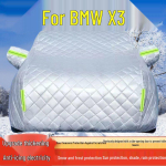 2025 BMW X3 igap&auml;evane autokate: P&auml;ikese, Vihma, Kuumuse, Lumme, K&uuml;lma ja Rahe eest kaitse. Thickened Hail Protection, All Seasons white