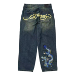 GLYDE Euroopa ja Ameerika Retro High Street Hip-hop Oldschool Kolju Tikand Lahtised Vabaaja Stiilsed teksap&uuml;ksid 32 gray