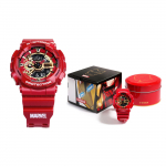 G-Shock X Marvel Raudmees Kingikarp Piiratud V&auml;ljaanne Kvartsikell Naiste Kellad Raudmehe V&auml;rvi GA-110IRONMAN-4PR Gold Red