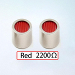 2 tk Knowles Akustiline Summuti Damping Filter 2,08 mm L&auml;bim&otilde;&otilde;t Se215 se315 se425 se535 Se846 TF10 LM5144 jaoks punane