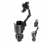 Autosse paigaldatav topsihoidja S&otilde;iduki topsihoidja sisemus Kohvipudelihoidja Auto toidu hoiukonteiner maasturitele Sobib joogitopsidele hall v&auml;rv